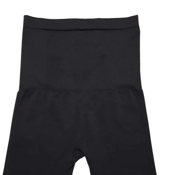 Spanx Leggings Womens Large Black Shapewear Activewear Tummy Control High Waist